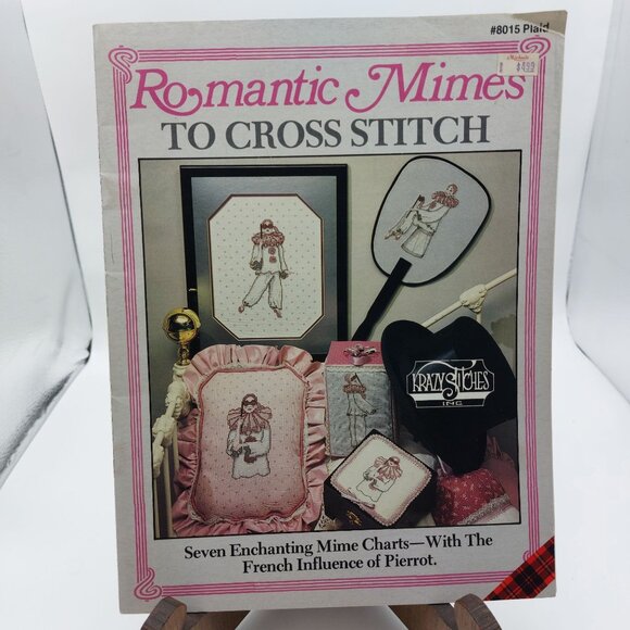 Romantic Mimes To Cross Stitch Pattern Booklet - Picture 1 of 2